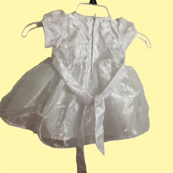 Peachy Kids White Dress Girls Size 12M - Picture 3 of 8